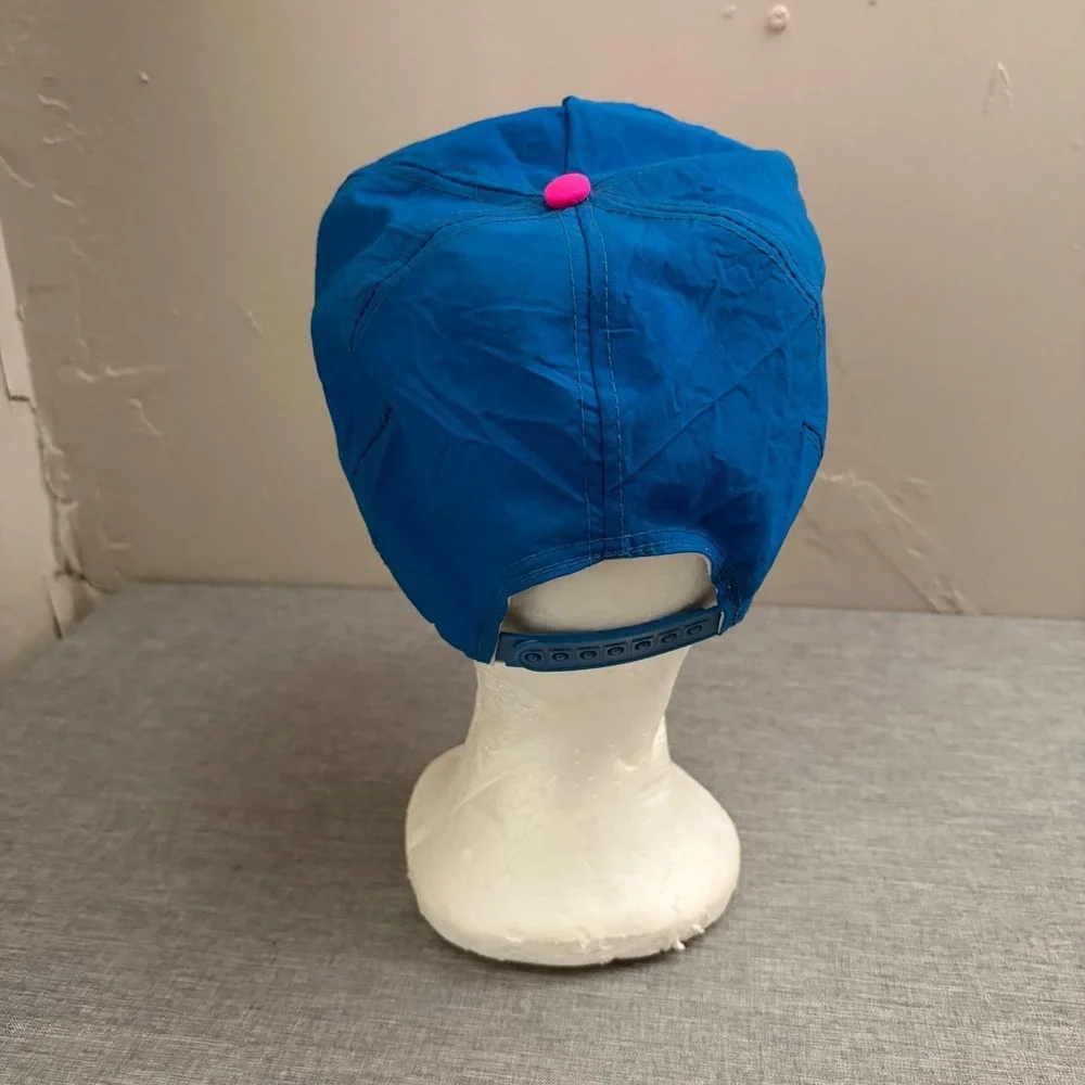 Unbranded Oregon Hat Mens OSFA Blue Pink Vintage 90s Retro‎ Nylon Snapback